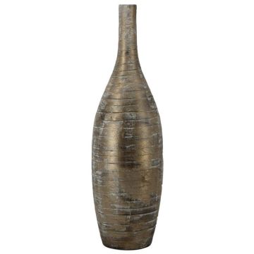Vaso in ceramica a forma di bottiglia decorativa RODYN con scanalature, sfumatura di colore, marrone, 80 cm, Ø 23 cm Vaso in ceramica a forma di bottiglia decorativa RODYN con scanalature, sfumatura di colore, marrone, 80 cm, Ø 23 cm