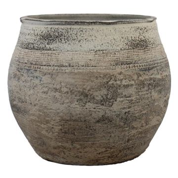 Vaso rustico in ceramica CINMIK con sfumature, motivi, marrone, 36cm, Ø39cm Vaso rustico in ceramica CINMIK con sfumature, motivi, marrone, 36cm, Ø39cm