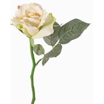 Rosa artificiale ELLI, crema-rosa, 30cm, Ø6,5cm