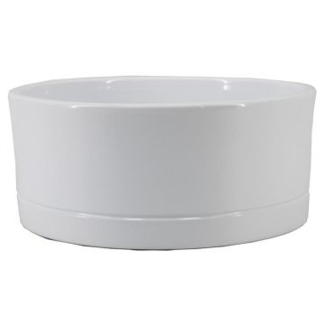 Vaso da fiori LUXAM, ceramica, bianco, 10,5cm, Ø22,5cm Vaso da fiori LUXAM, ceramica, bianco, 10,5cm, Ø22,5cm