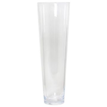 Vaso da terra conico AMNA OCEAN in vetro riciclato, trasparente, 50 cm, Ø 15 cm Vaso da terra conico AMNA OCEAN in vetro riciclato, trasparente, 50 cm, Ø 15 cm
