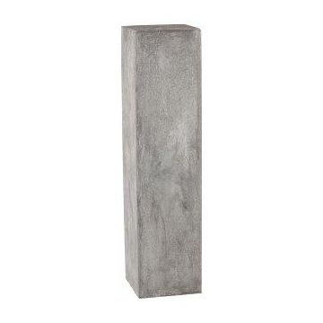 Colonna angolare per piante di vetro NARUKO, 2 pezzi, fibra, grigio, 20x20x80cm, 28x28x100cm