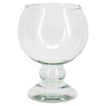 Grande bicchiere da cognac NELMAR su piedistallo, riciclato, trasparente, 19cm, Ø14cm Grande bicchiere da cognac NELMAR su piedistallo, riciclato, trasparente, 19cm, Ø14cm