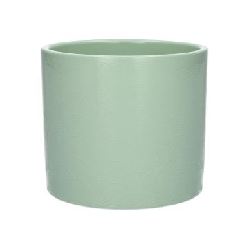 Coprivaso FERDINANTA con motivo, ceramica, verde menta opaco, 12,3cm, Ø13,5cm Coprivaso FERDINANTA con motivo, ceramica, verde menta opaco, 12,3cm, Ø13,5cm