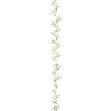 Ghirlanda di fiori artificiali di gipsofila LORBI, bianca, 185 cm