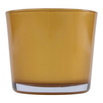 Vaso da fiori in vetro ALENA METALLIC, oro metallizzato, 11cm, Ø11,5cm Vaso da fiori in vetro ALENA METALLIC, oro metallizzato, 11cm, Ø11,5cm