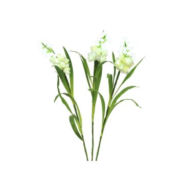 Fiore decorativo del delfinio AKSINJA, 3 pezzi, LED, bianco, 85 cm Fiore decorativo del delfinio AKSINJA, 3 pezzi, LED, bianco, 85 cm