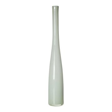 Vaso a bottiglia slanciato in vetro NASTASYA, bianco, 60 cm, Ø 10 cm Vaso a bottiglia slanciato in vetro NASTASYA, bianco, 60 cm, Ø 10 cm