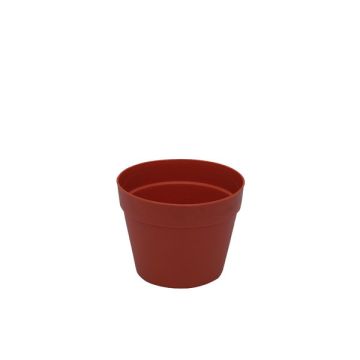 Vaso di plastica TASO, terracotta, 13,5cm, Ø17cm Vaso di plastica TASO, terracotta, 13,5cm, Ø17cm