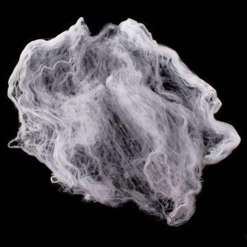 Decorazione di Halloween: ragnatela FORMIA, bianca, reattiva ai raggi UV, 50 g