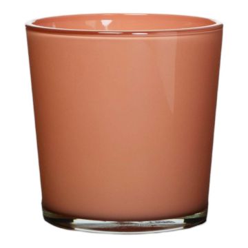 Vaso da fiori in vetro ALENA, color pesca, 19cm, Ø19cm Vaso da fiori in vetro ALENA, color pesca, 19cm, Ø19cm