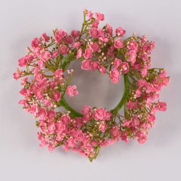 Ghirlanda decorativa di gypsophila LITAGO, rosa-fucsia, Ø 20 cm Ghirlanda decorativa di gypsophila LITAGO, rosa-fucsia, Ø 20 cm