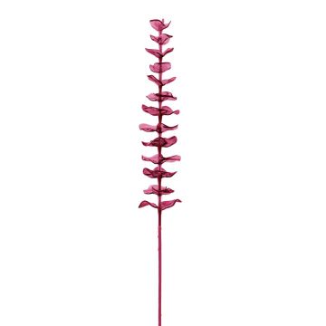 Ramo di eucalipto in plastica GLAUCO effetto vetro, 12 pezzi, rosso bordeaux, 80 cm Ramo di eucalipto in plastica GLAUCO effetto vetro, 12 pezzi, rosso bordeaux, 80 cm