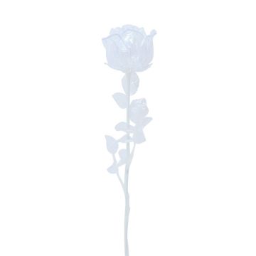 Rosa in plastica EVARISTO effetto vetro, 12 pezzi, trasparente, 80 cm Rosa in plastica EVARISTO effetto vetro, 12 pezzi, trasparente, 80 cm