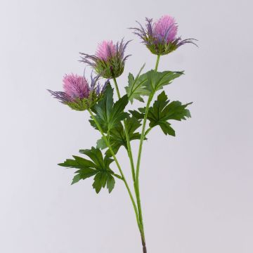 Ramo di cardo nobile in plastica ERKENHILDE, lilla, 65 cm