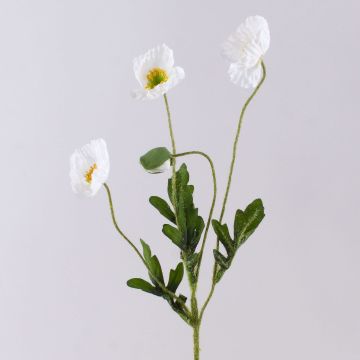 Ramo di papavero artificiale OXANDRINE, bianco crema, 60 cm, Ø 6 cm Ramo di papavero artificiale OXANDRINE, bianco crema, 60 cm, Ø 6 cm