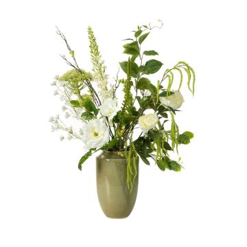Mazzo di fiori decorativo FEME, bianco, 100 cm, Ø 35 cm Mazzo di fiori decorativo FEME, bianco, 100 cm, Ø 35 cm
