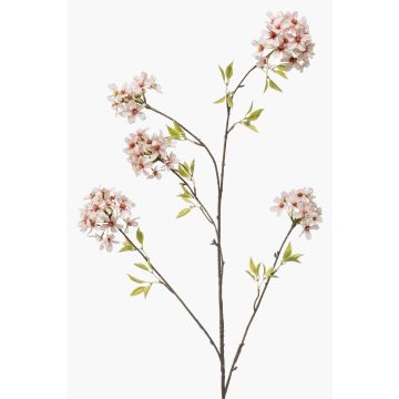 Ramo decorativo di ciliegio ornamentale SLIRKO con fiori, rosa chiaro, 115 cm