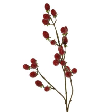Ramo artificiale di rovo URUMA con frutti, rosso, 90 cm
