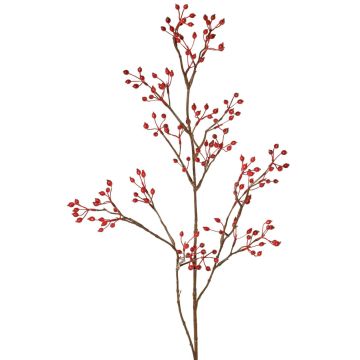 Ramo artificiale di rosa selvatica HIKERNO con cinorrodi, rosso, 100 cm Ramo artificiale di rosa selvatica HIKERNO con cinorrodi, rosso, 100 cm