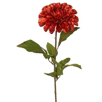 Dalia in raso TINFAS, arancione scuro, 60 cm, Ø 13 cm Dalia in raso TINFAS, arancione scuro, 60 cm, Ø 13 cm