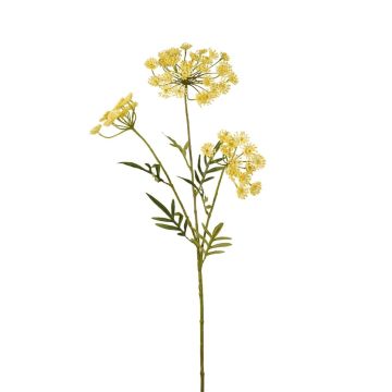 Ramoscello decorativo di aneto HAKIM con fiori, giallo, 80 cm Ramoscello decorativo di aneto HAKIM con fiori, giallo, 80 cm