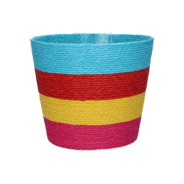 Cestino per piante NERIONKO MULTI, turchese-rosso-giallo-rosa, 13 cm, Ø 15,5 cm Cestino per piante NERIONKO MULTI, turchese-rosso-giallo-rosa, 13 cm, Ø 15,5 cm