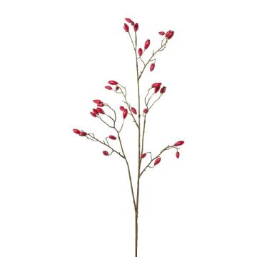Ramo di rosa selvatica artificiale ZORLEN con cinorrodi, rosso, 90cm Ramo di rosa selvatica artificiale ZORLEN con cinorrodi, rosso, 90cm