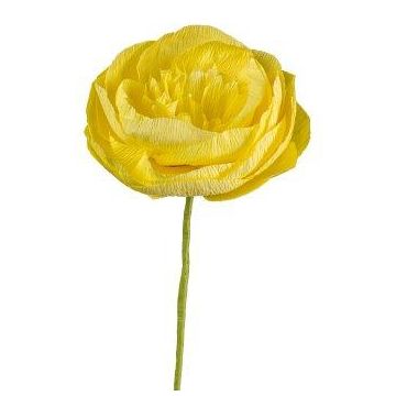 Fiore artificiale Ranuncolo PINERY in carta, giallo, 45 cm Fiore artificiale Ranuncolo PINERY in carta, giallo, 45 cm