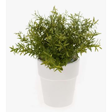 Erbe aromatiche artificiali: rosmarino JOSHUA in vaso di ceramica, verde, 23 cm, Ø 17 cm