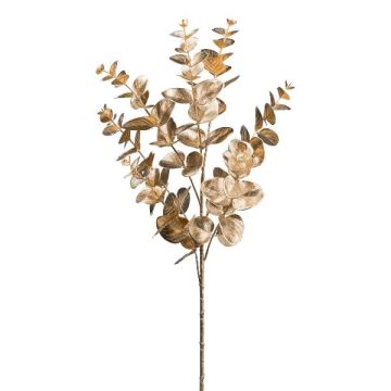 Ramo decorativo di eucalipto SLOFER, oro metallizzato, 65cm