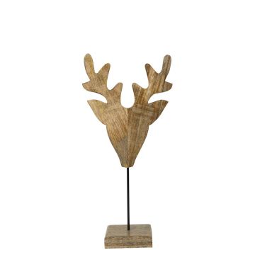 Figurina decorativa cervo in legno LINDAL, base in legno, naturale, 26x15x60 cm Figurina decorativa cervo in legno LINDAL, base in legno, naturale, 26x15x60 cm