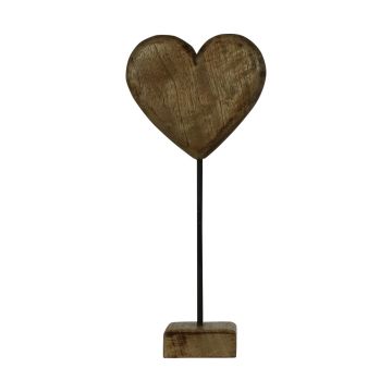 Figurina decorativa a forma di cuore in legno LINDAL, base in legno, naturale, 23x10x45 cm Figurina decorativa a forma di cuore in legno LINDAL, base in legno, naturale, 23x10x45 cm