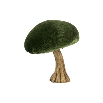 Figurina decorativa a forma di fungo ARNAH, velluto, verde, 10 cm Figurina decorativa a forma di fungo ARNAH, velluto, verde, 10 cm