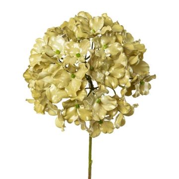 Fiore artificiale ortensia IGMYR, verde metallizzato, 65 cm Fiore artificiale ortensia IGMYR, verde metallizzato, 65 cm