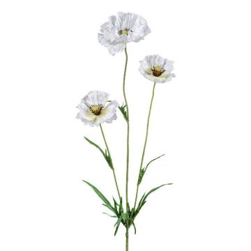 Ramo di papavero artificiale IGNIS, bianco, 70 cm Ramo di papavero artificiale IGNIS, bianco, 70 cm
