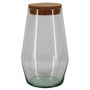 Barattolo di vetro MAMBER con coperchio in sughero, trasparente, 28 cm, Ø 17,5 cm Barattolo di vetro MAMBER con coperchio in sughero, trasparente, 28 cm, Ø 17,5 cm