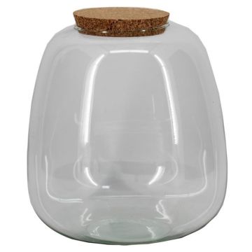 Barattolo di vetro FENNY con tappo in sughero, trasparente, 20 cm, Ø 19 cm Barattolo di vetro FENNY con tappo in sughero, trasparente, 20 cm, Ø 19 cm
