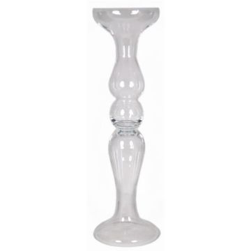 Vaso decorativo in vetro RACHEL su piedistallo, trasparente, 80,5 cm, Ø 22 cm Vaso decorativo in vetro RACHEL su piedistallo, trasparente, 80,5 cm, Ø 22 cm