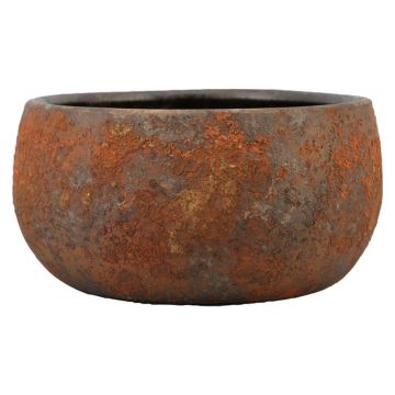 Ciotola per fiori in ceramica AROON con venature, marrone ruggine, 14 cm, Ø 29 cm Ciotola per fiori in ceramica AROON con venature, marrone ruggine, 14 cm, Ø 29 cm