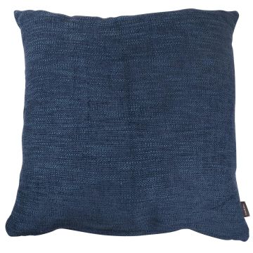Cuscino decorativo in tela KALUA, blu navy, 45x45cm