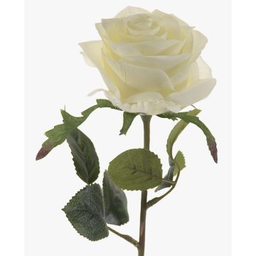 Rosa finta SIMONY, crema, 45cm, Ø8cm