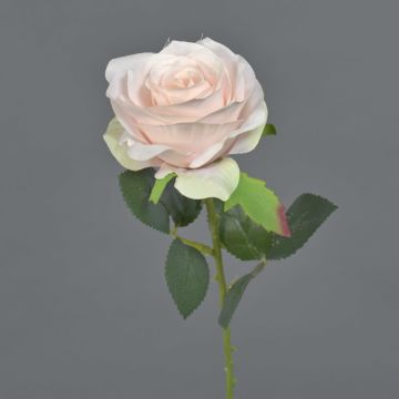 Rosa finta SIMONY, rosa pallido, 45cm, Ø8cm