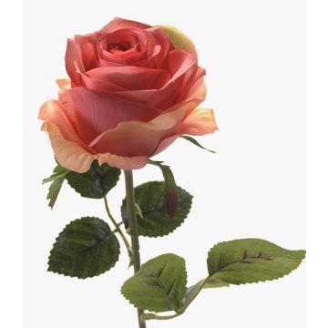 Rosa finta SIMONY, rosa salmone, 45cm, Ø8cm