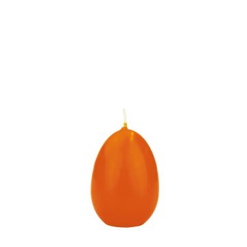 Candela di uovo di Pasqua LEONITA, arancione, 6cm, 4,5cm, 7h - Made in Germany