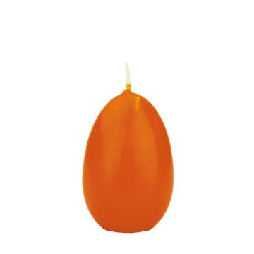 Candela di uovo di Pasqua LEONITA, arancione, 9cm, 6cm, 16h - Made in Germany