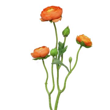 Ramo decorativo di ranuncoli JIXIANG, arancione, 50cm Ramo decorativo di ranuncoli JIXIANG, arancione, 50cm