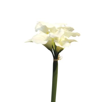 Mazzo di calle in plastica YONGHENG, color crema, 45 cm, Ø 25 cm