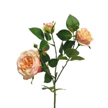 Ramo di rosa in plastica SHIYUN, rosa-rosa shocking, 60 cm, Ø 3,5-8,5 cm