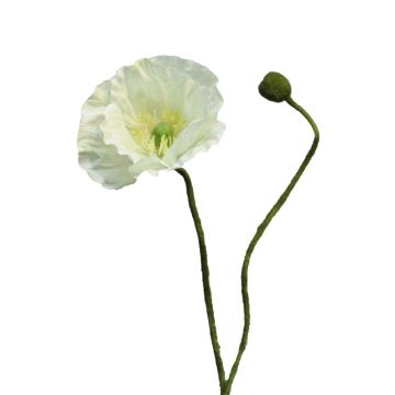 Fiore decorativo papavero YILAN, bianco, 60 cm, Ø 12 cm Fiore decorativo papavero YILAN, bianco, 60 cm, Ø 12 cm